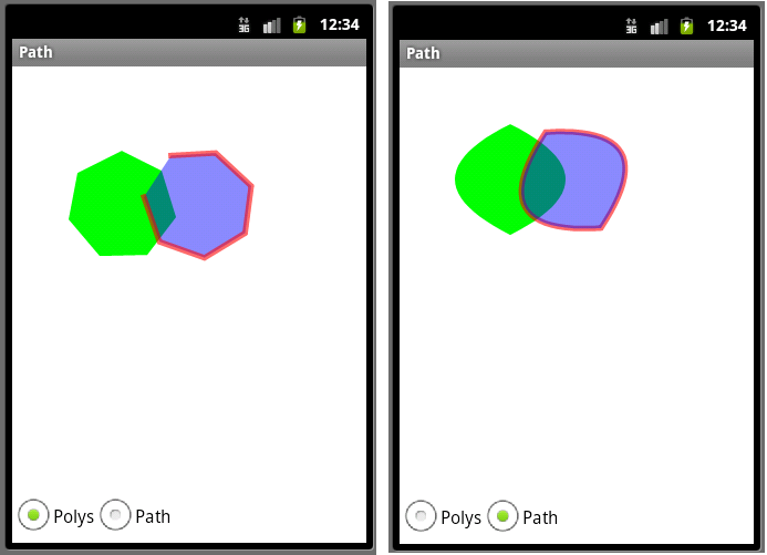 Android简明开发教程十五：RadioButton 多边形及路径绘制
