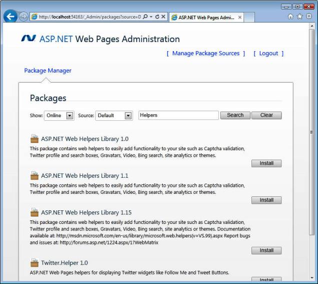 2-9Web Pages   帮助器