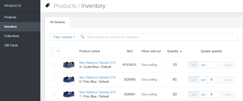 Inventory/库存管理